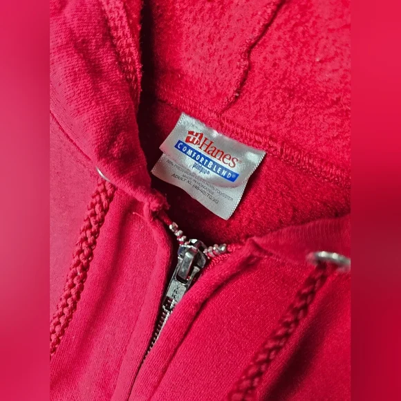 HANES Women's  Size XL Washington State Cougars‎ Hoodie Red Sweatshirt - Picture 3 of 7